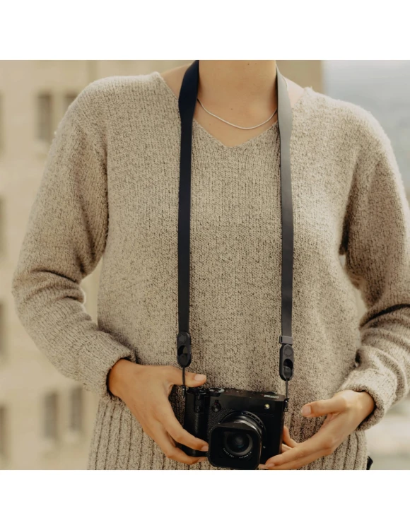 Skórzany pasek Peak Design Form Leather Camera Strap Standard Black - Czarny