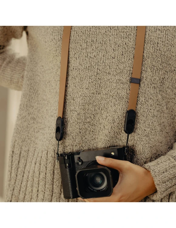 Skórzany pasek Peak Design Form Leather Camera Strap Standard Tan - brązowy