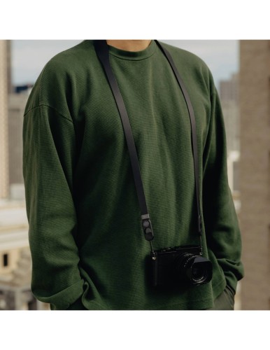 Skórzany pasek Peak Design Form Leather Camera Strap Long Black - Czarny