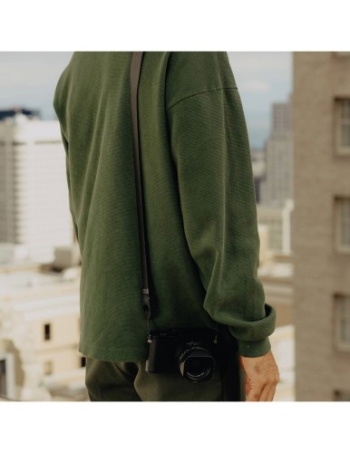 Skórzany pasek Peak Design Form Leather Camera Strap Long Black - Czarny