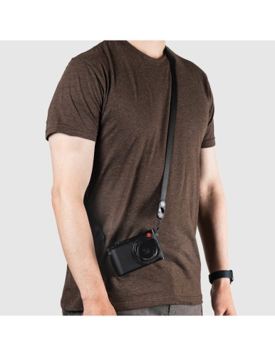 Skórzany pasek Peak Design Form Leather Camera Strap Long Black - Czarny