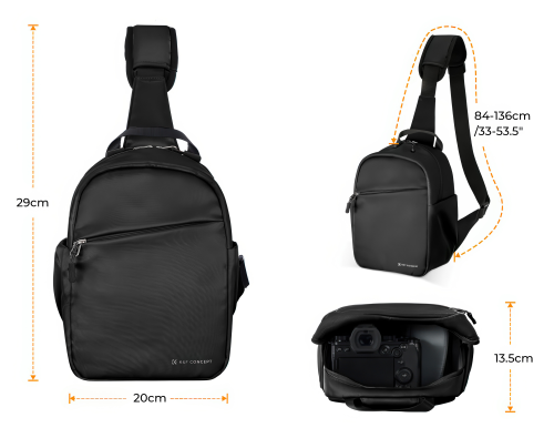 Torba fotograficzna sling K&F Concept Urban Wander 08 - 5l