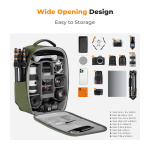 Plecak fotograficzny K&F Concept Nature Wander 22l - zielony