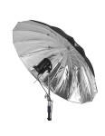 Srebrny parasol z dyfuzorem GlareOne Orb 150cm Silver