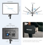 Lampa panel LED Neewer NL288 z regulacją temperatury i pilotem - 45w