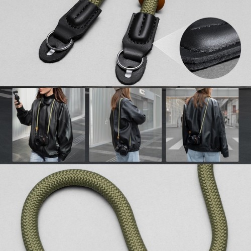 Pasek lina do aparatu K&F Concept KF13.196V1 Urban Wander - oliwkowy