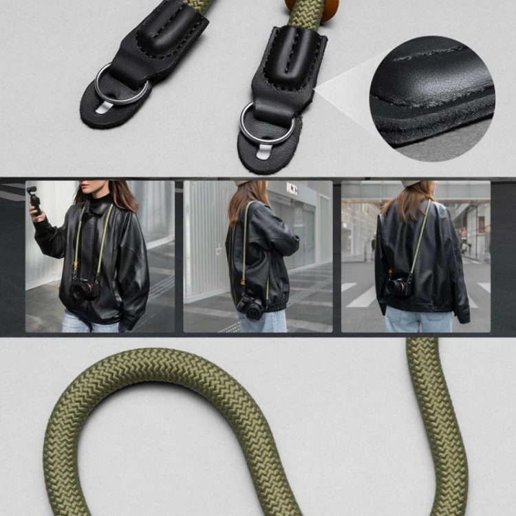 Pasek lina do aparatu K&F Concept KF13.196V1 Urban Wander - oliwkowy