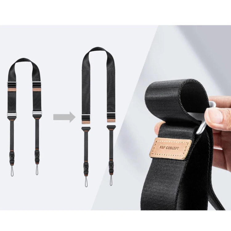 Pasek do aparatu K&F Concept Alpha Strap KF13.132V1 - czarny 45mm