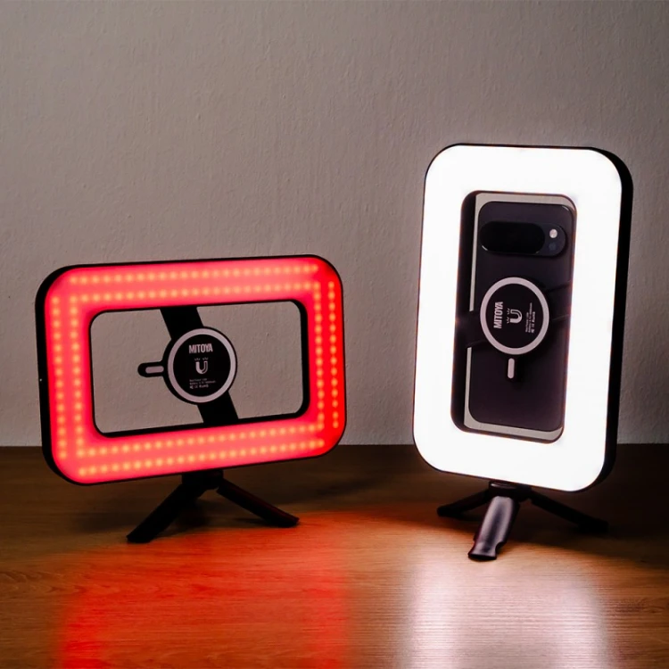 Lampa LED z magnetycznym uchwytem do telefonu Mitoya Acara RGB