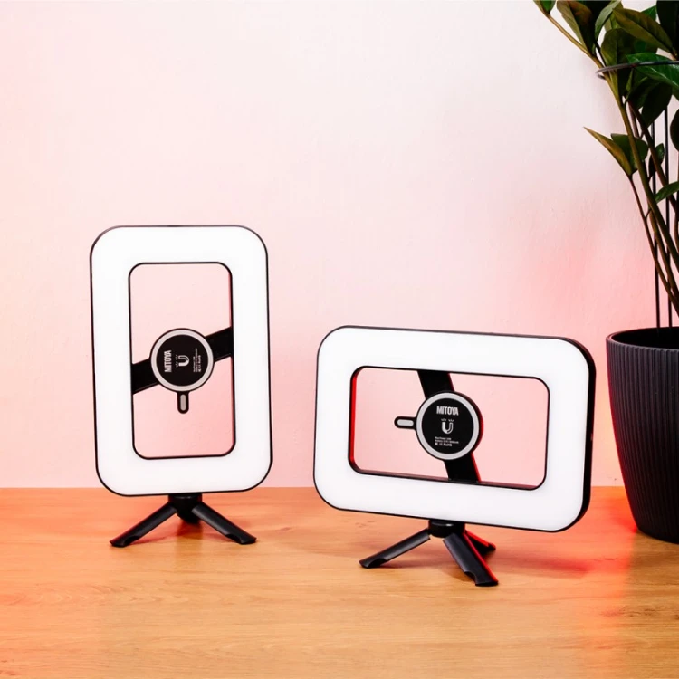 Lampa LED z magnetycznym uchwytem do telefonu Mitoya Acara RGB