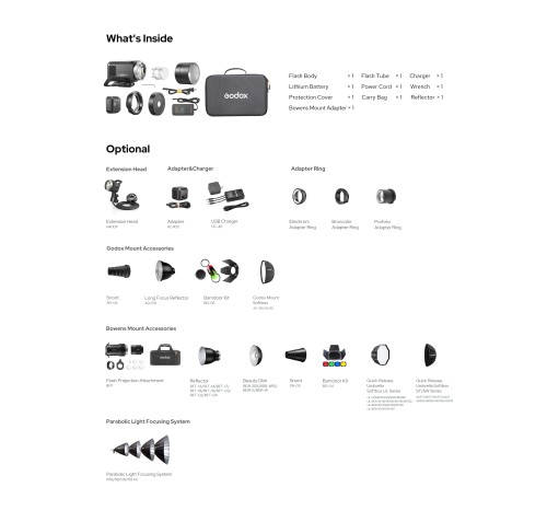 Lampa plenerowa studyjna Godox AD400 Pro II TTL nowa wersja, mobilne studio
