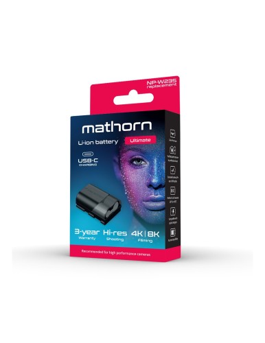 Akumulator Mathorn MB-234 Ultimate 2600mAh USB-C zamiennik NP-W235