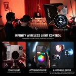 Lampa LED Neewer HB80C 80W RGBWW - Bowens