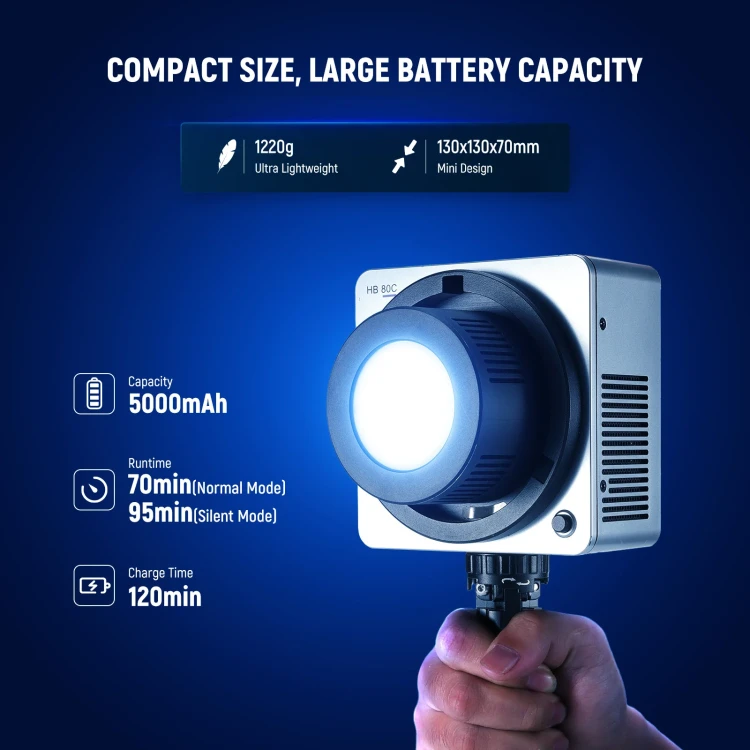 Lampa LED Neewer HB80C 80W RGBWW - Bowens