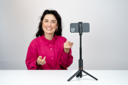 Mały statyw do telefonu Newell M-Pod Pro z funkcją monopodu i pilotem