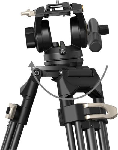 Wysoki statyw video SmallRig 3751 Heavy-Duty z olejową głowicą AD-01