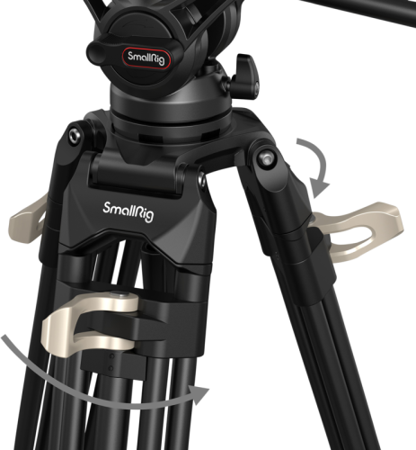 Wysoki statyw video SmallRig 3751 Heavy-Duty z olejową głowicą AD-01