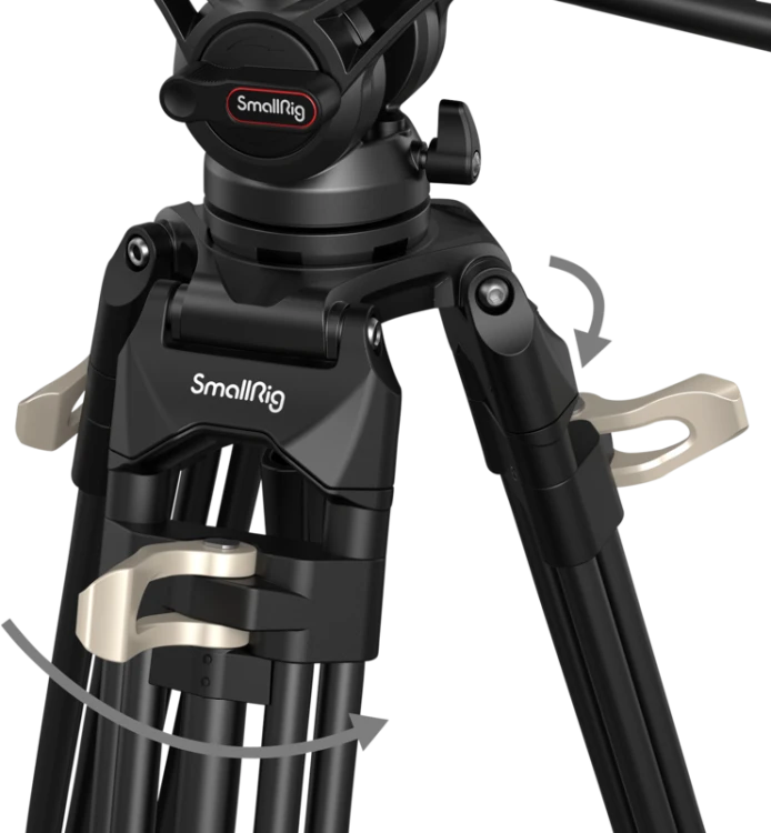 Wysoki statyw video SmallRig 3751 Heavy-Duty z olejową głowicą AD-01