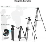 Wysoki statyw video SmallRig 3751 Heavy-Duty z olejową głowicą AD-01