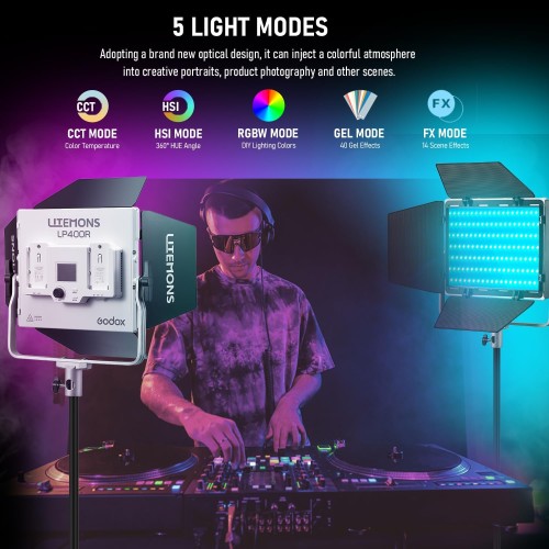 Godox Litemons LP400R RGB panel oświetleniowy LED z wrotami , sterowany aplikacją
