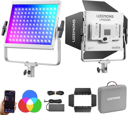 Godox Litemons LP400R RGB panel oświetleniowy LED z wrotami , sterowany aplikacją 