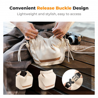 Torba fotograficzna K&F Concept Urban Wander Sling U11 5 l - beżowa