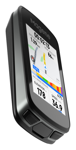 Licznik komputer rowerowy z GPS Magene C606 Pro widok z boku