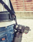 Szelki Reporter Dual X Promax do noszenia dwóch aparatów - wzmocniona wersja, podwójny pasek na biodrze