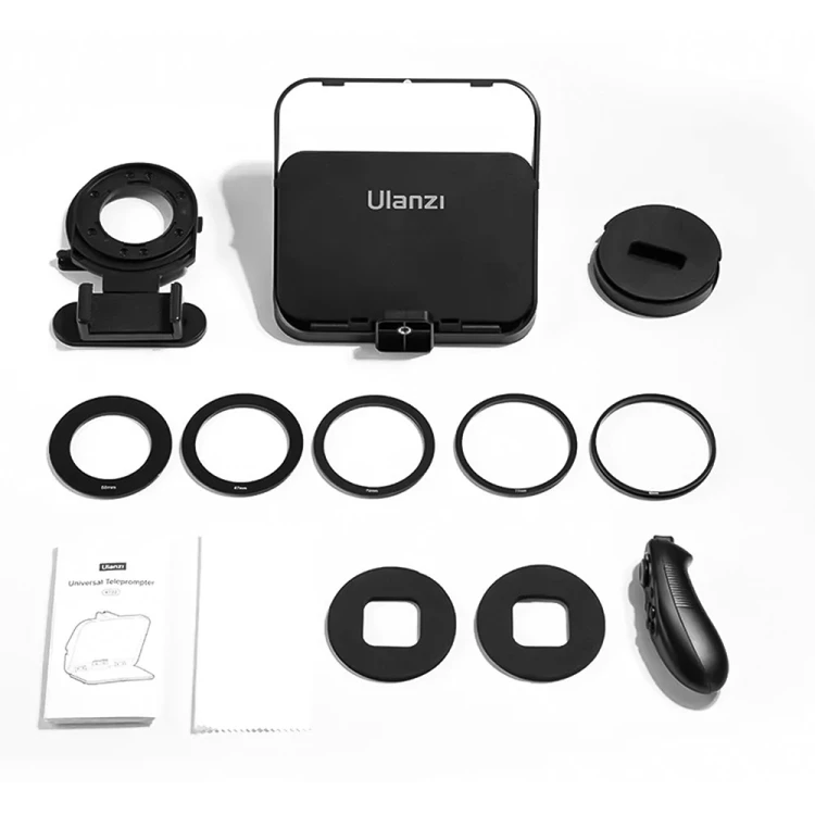 Mini prompter Ulanzi RT02 z mocowaniem do smartfona lub aparatu
