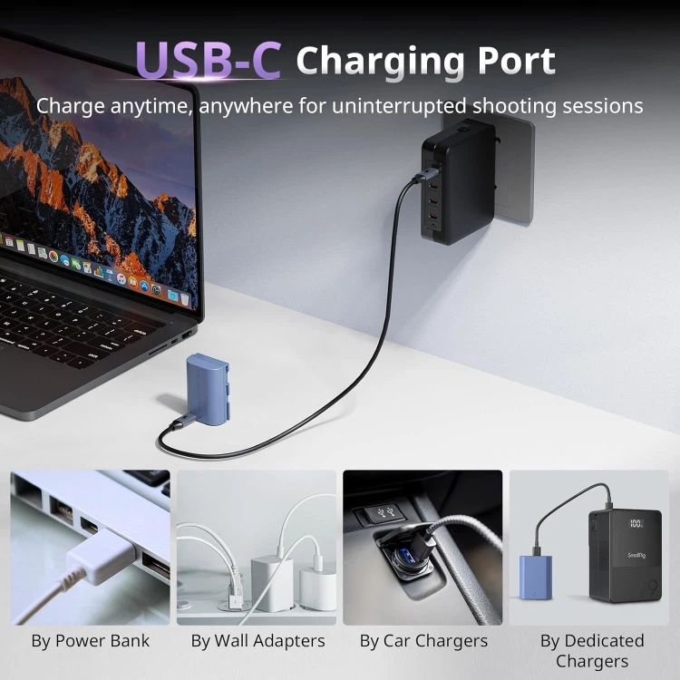 Akumulator Smallrig 5406 LP-E6P USB-C do Canon ładowanie przez usb
