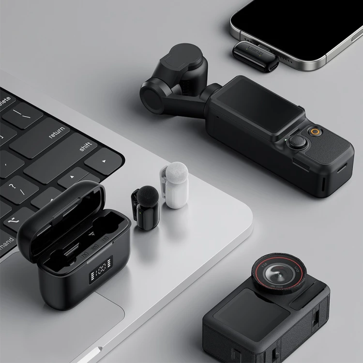 Ulanzi A200 USB-C Bezprzewodowy zestaw mikrofonowy [czarny/biały]
