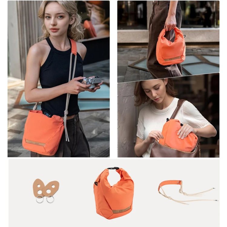 Torba fotograficzna  K&F Concept KF13.168 - Urban Wander 5l - pomarańczowa
