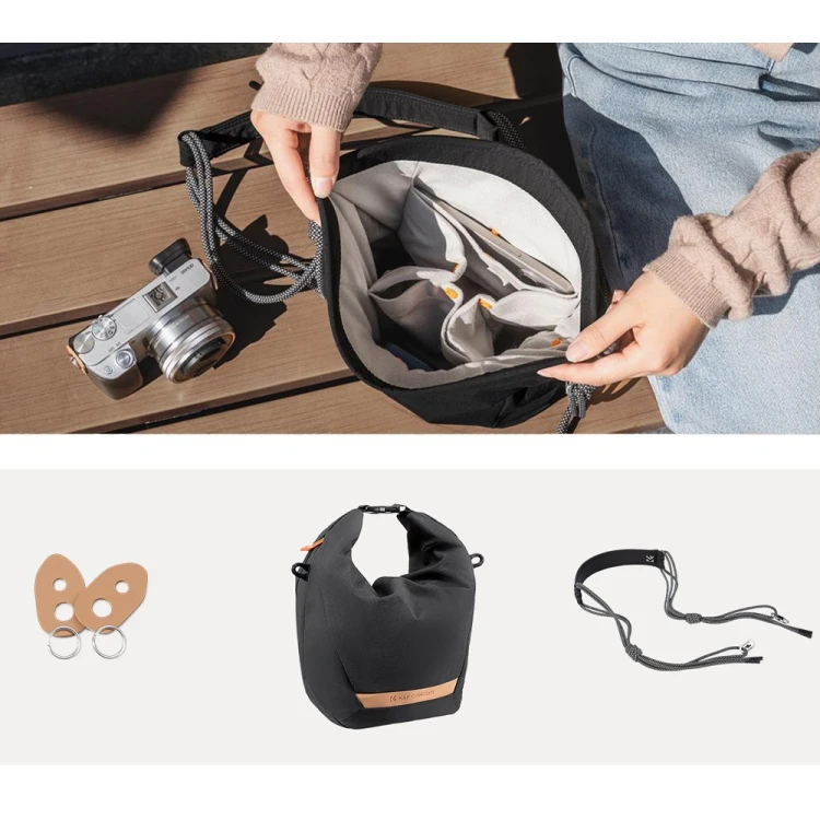 Torba fotograficzna K&F Concept KF13.168V2 - Urban Wander 5l - czarna