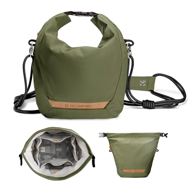 Torba fotograficzna K&F Concept KF13.168V3 - Urban Wander 5l - oliwkowa