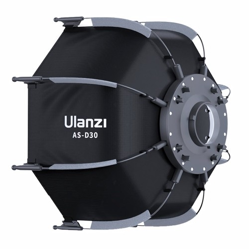 Softbox 30cm Ulanzi AS-D30 do lamp LT028 L023 L024 (Mini Bowens) widok z boku