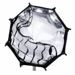 Softbox 30cm Ulanzi AS-D30 do lamp LT028 L023 L024 (Mini Bowens) dyfuzory i grid, widok z przodu
