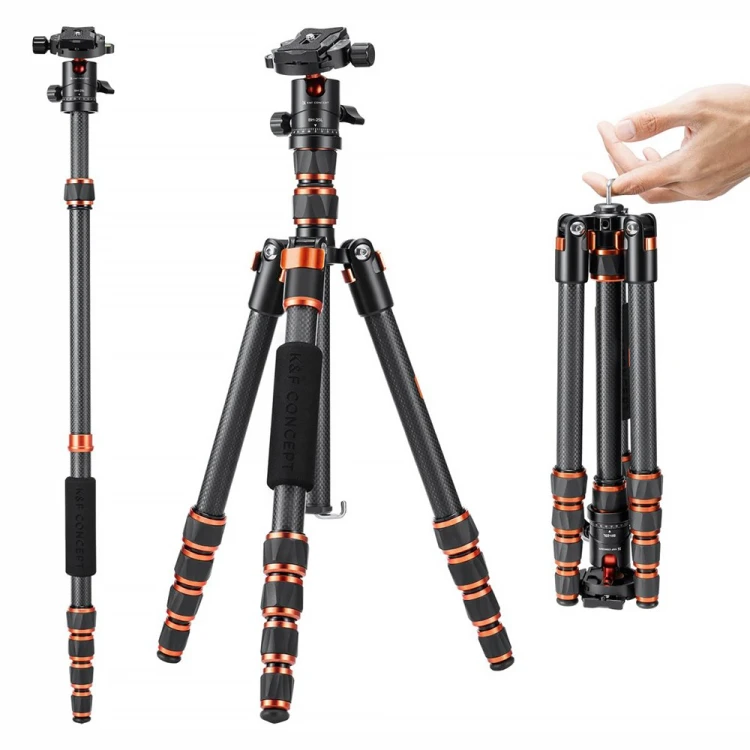 Karbonowy Statyw K&F Concept A225C0 KF09.077V3 155cm