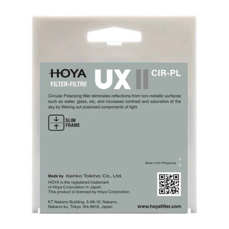 Filtr polaryzacyjny 62mm PL-CIR Hoya UX II