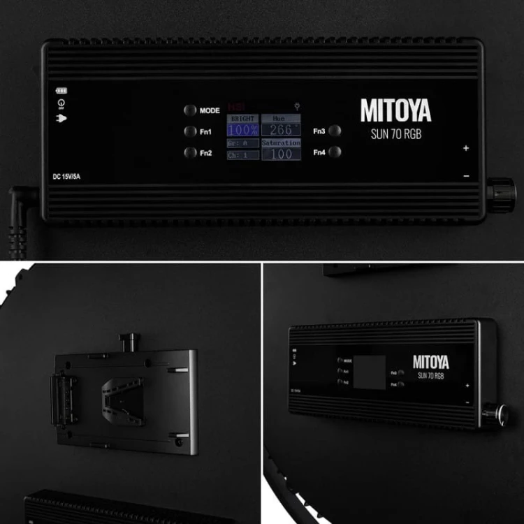 Okrągła lampa Soft LED Ultra Slim MITOYA SUN 70 RGB
