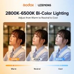 Lampa panel LED Godox Litemons LP800BI Bi-color ze statywem