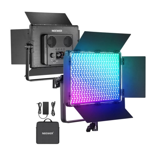 Lampa panel LED RGB NEEWER RBB1200 z wrotami