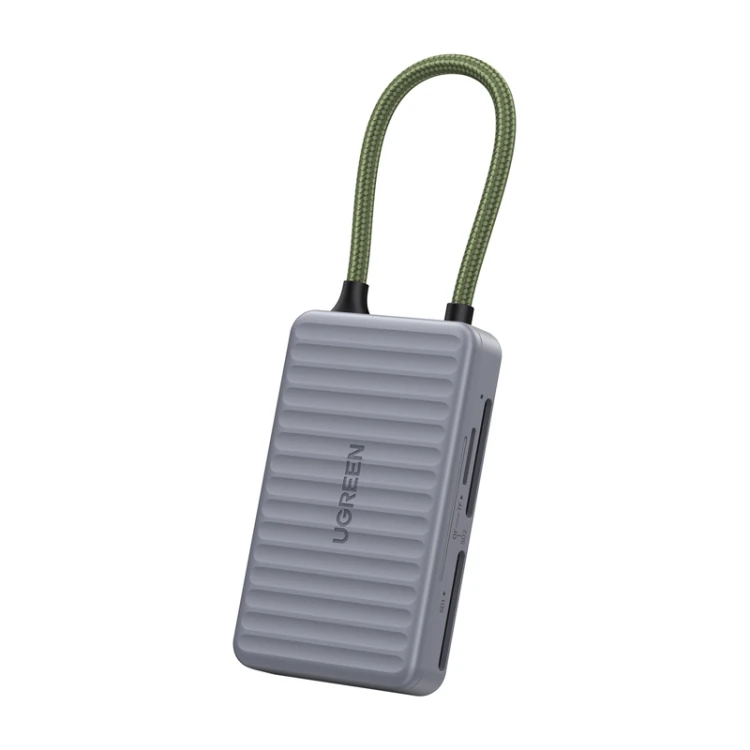 Czytnik kart UGREEN CM868 USB-C 2xSD 1xTF (szary)