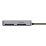 Czytnik kart UGREEN CM868 USB-C 2xSD 1xTF (szary)
