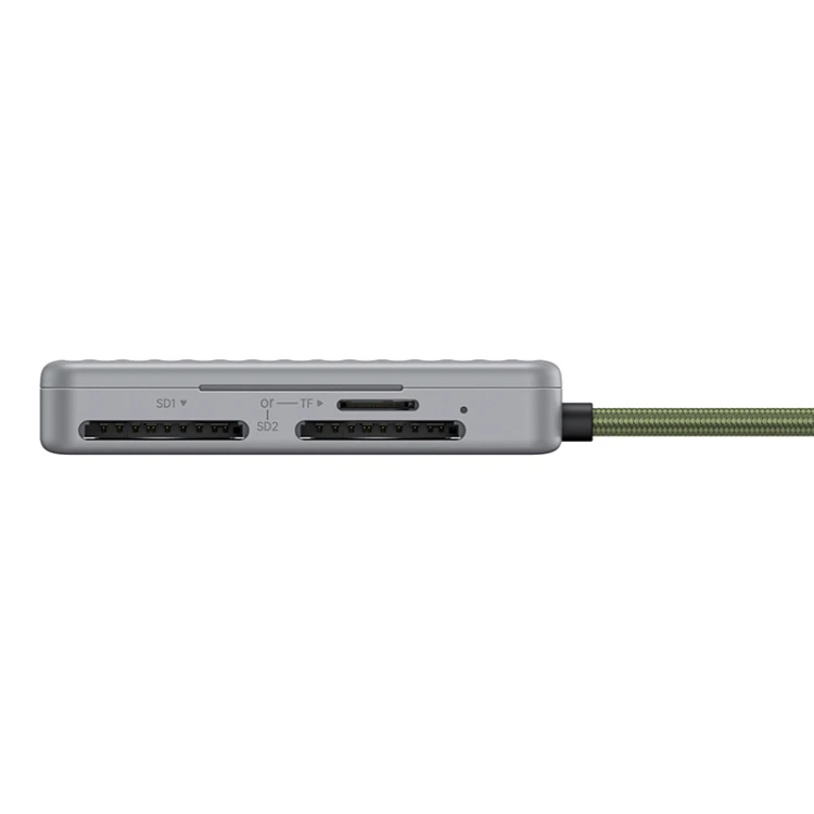 Czytnik kart UGREEN CM868 USB-C 2xSD 1xTF (szary)