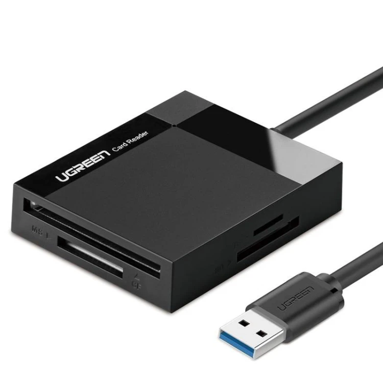 Czytnik kart UGREEN CR125 USB 3.0 0.5m (czarny)