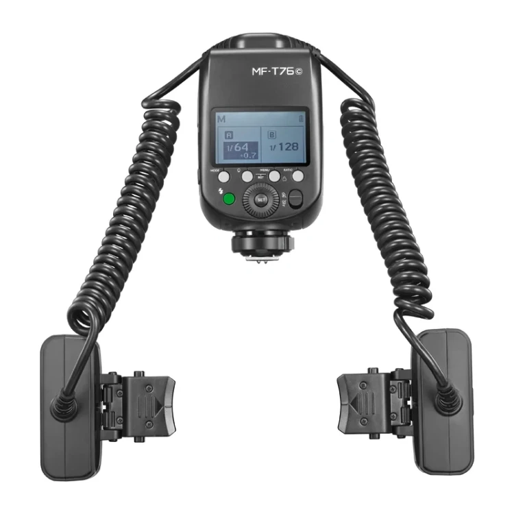 Lampa błyskowa makro z podwójną głowicą GODOX MF-T76 do Nikon