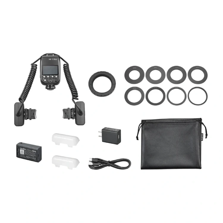 Lampa błyskowa makro z podwójną głowicą GODOX MF-T76 do Canon