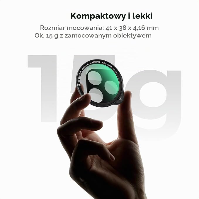 Filtr polaryzacyjny K&F Concept do Iphone 15 PRO, 16 PRO, 17 PRO