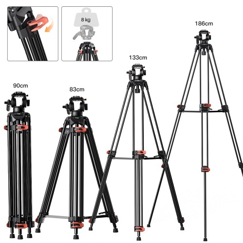 COMAN FF16LS Statyw video 186cm z koszykiem