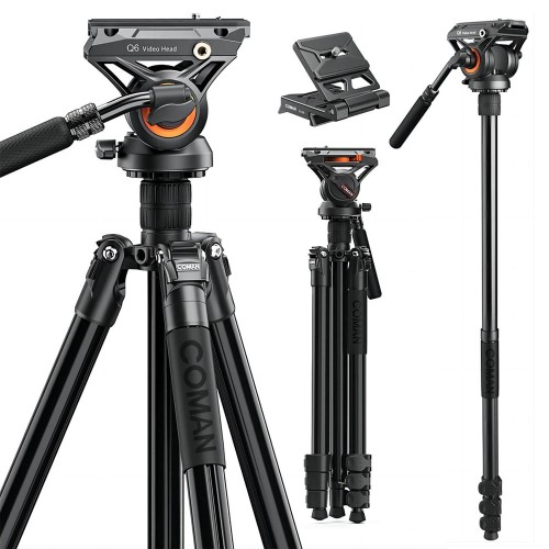 COMAN KX3939PLUS Statyw video 176cm z funkcją monopodu